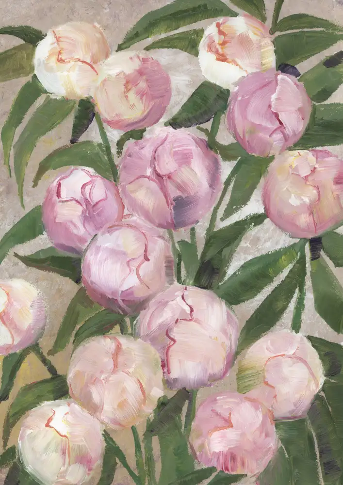 Blursbyai, Laiz Rosana: Valenty painterly peonies