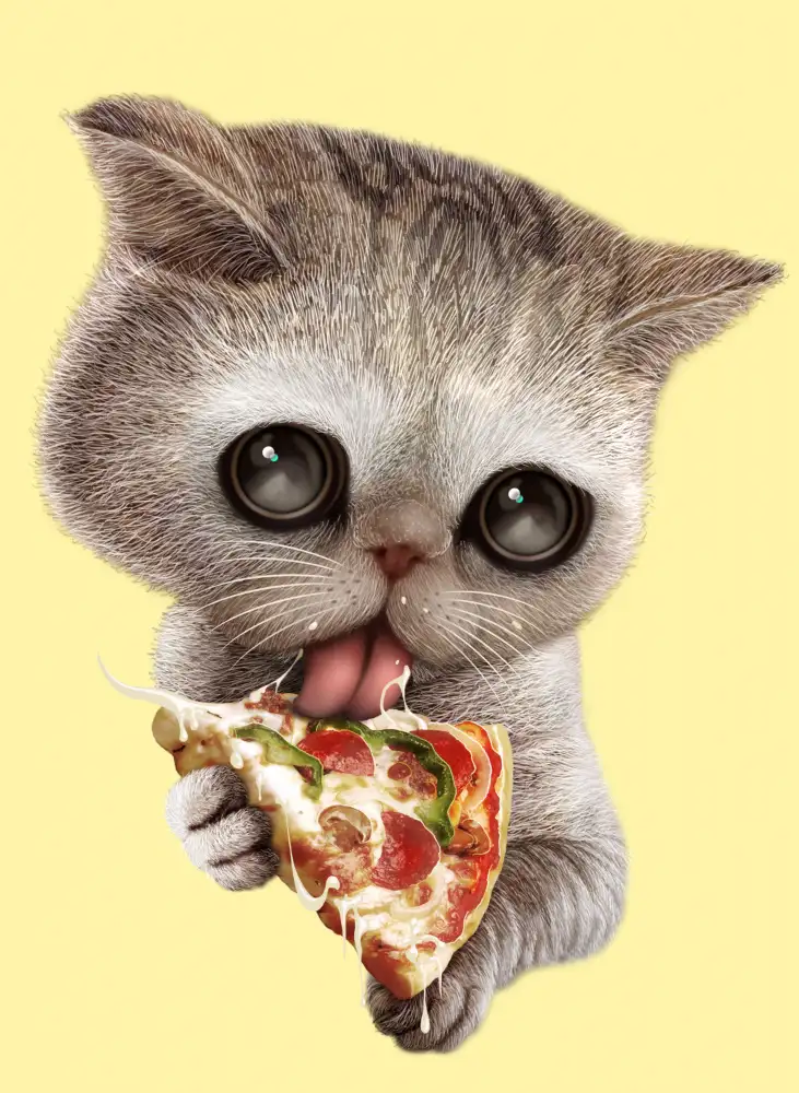 Lawless, Adam: il gatto adora la pizza