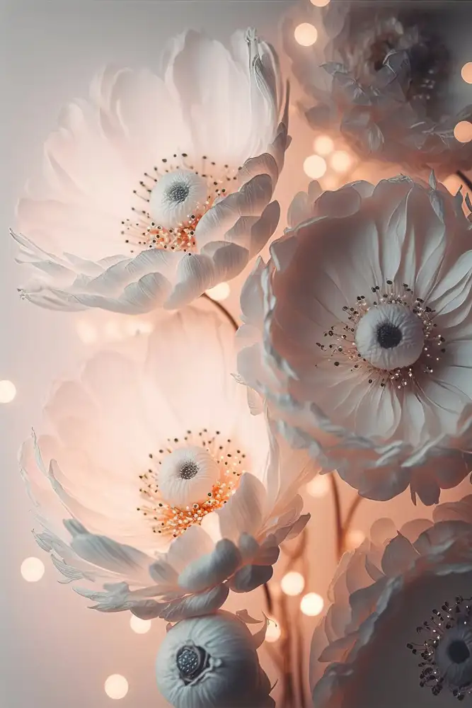 Treechild: Fleurs roses brillantes de Patel