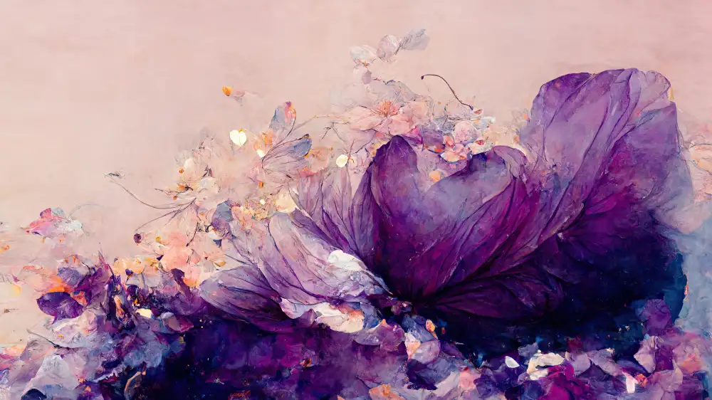 Treechild: Fleurs sauvages violettes
