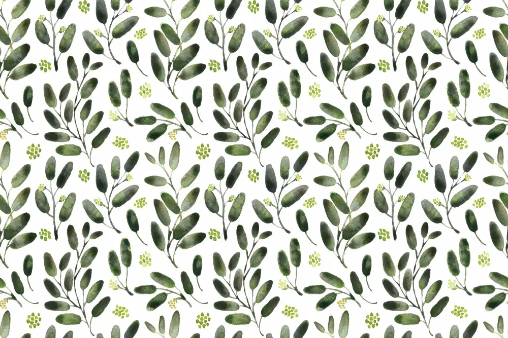 Blursbyai, Laiz Rosana: Lisa watercolor seeded eucalyptus pattern