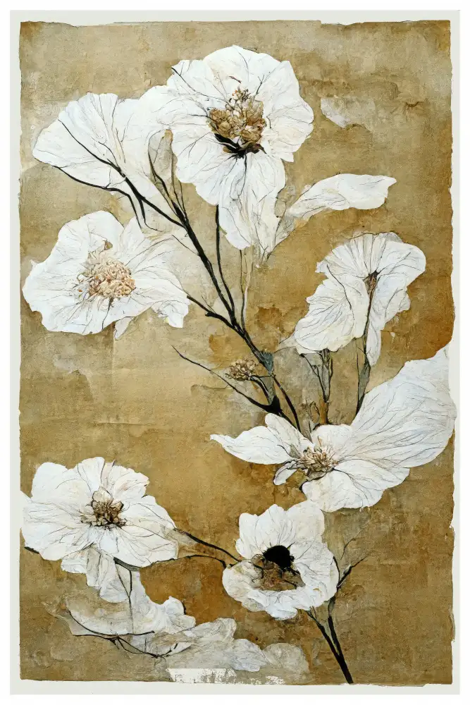 Treechild: Fleurs sèches blanches