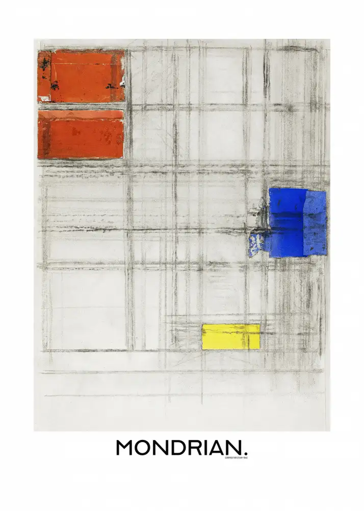 Mondrian, Piet: Studie na skladbu