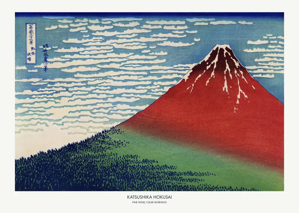 Hokusai, Katsushika: Buen viento,mañana clara