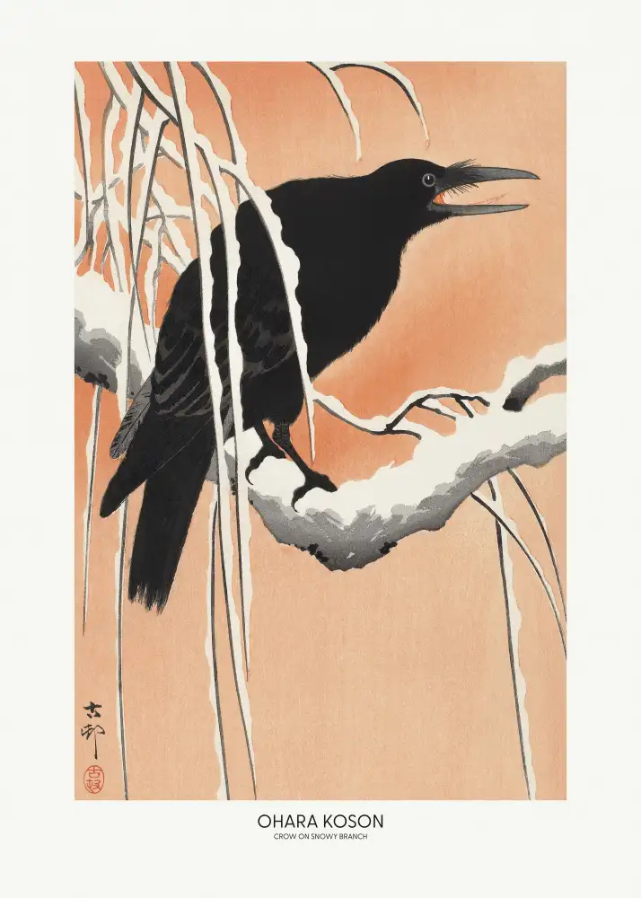 Koson, Ohara: Vrána Na Zasněžené Větvi