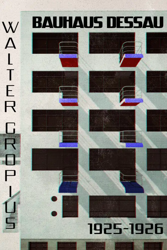Blursbyai, Laiz Rosana: Architektura Bauhaus Dessau ve stylu vintage časopisu IV
