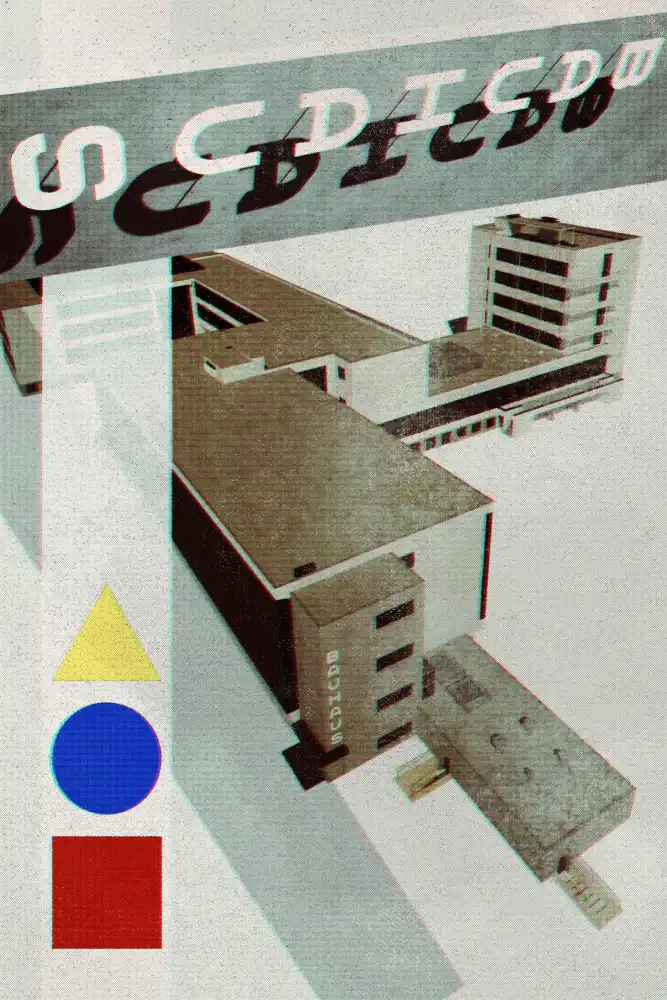 Blursbyai, Laiz Rosana: Architektura Bauhaus Dessau ve stylu vintage časopisu III