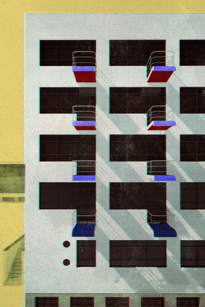 Blursbyai, Laiz Rosana: Architektura Bauhaus Dessau ve stylu vintage časopisu V