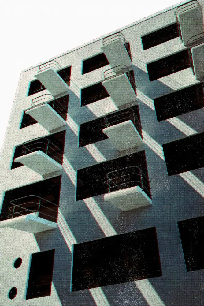 Blursbyai, Laiz Rosana: Architektura Bauhaus Dessau ve stylu vintage časopisu VI