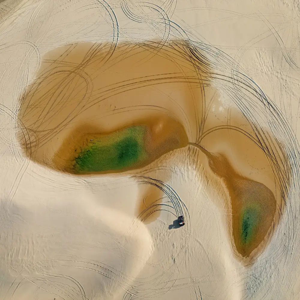Dou, Shenshen: Parc VTT sur dunes de sable
