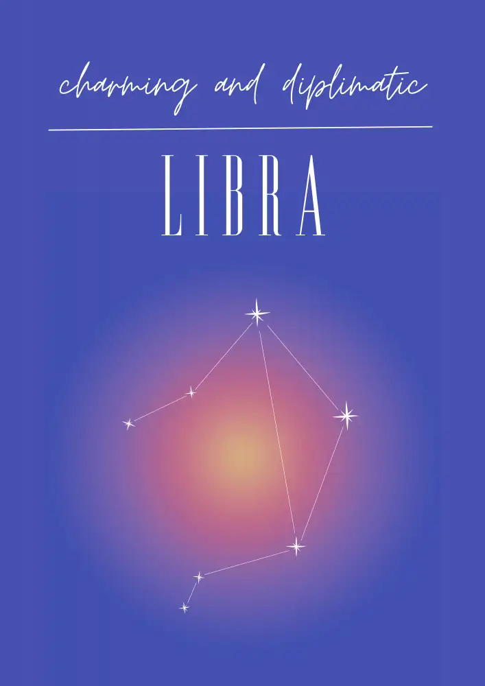 Amélie: Libra Zodiac Print Art