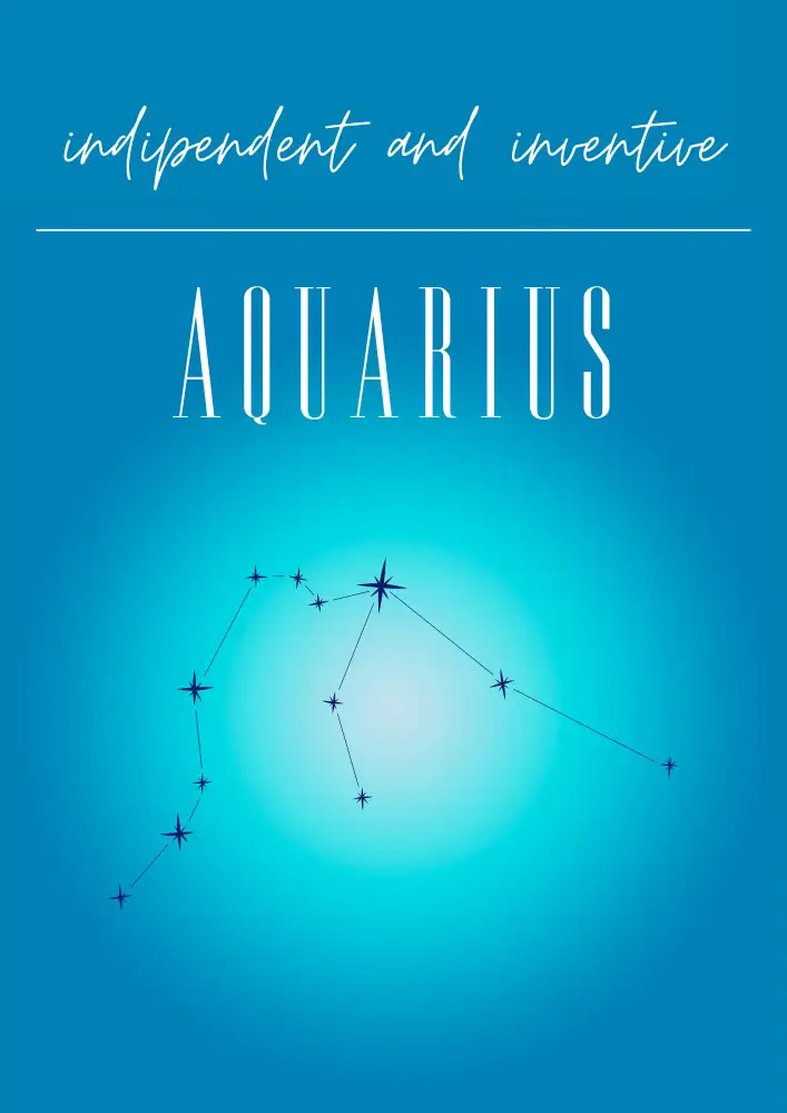 Amélie: Aquarius Zodiac Print Art