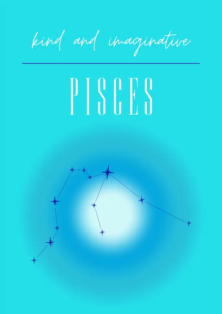 Amélie: Pisces Zodiac Print Art