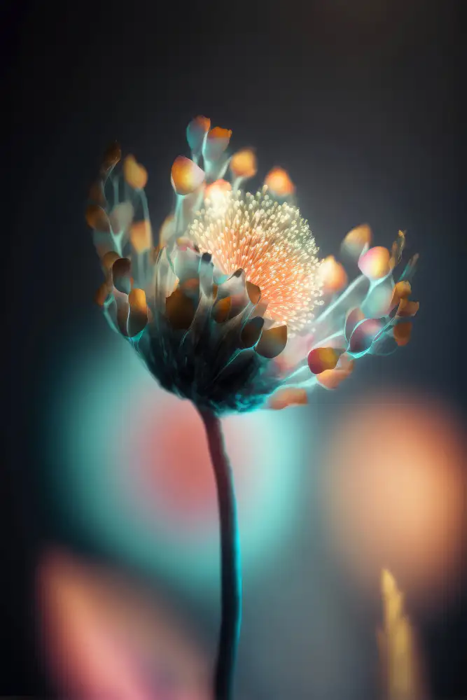 Treechild: Bunt leuchtende Blume