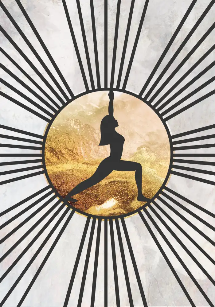 Manovski, Sarah: Schwarzgold-Yoga-Sonne 3