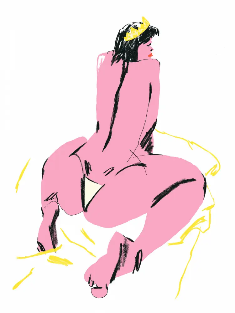 Gulina, Francesco: Vista posterior del desnudo femenino