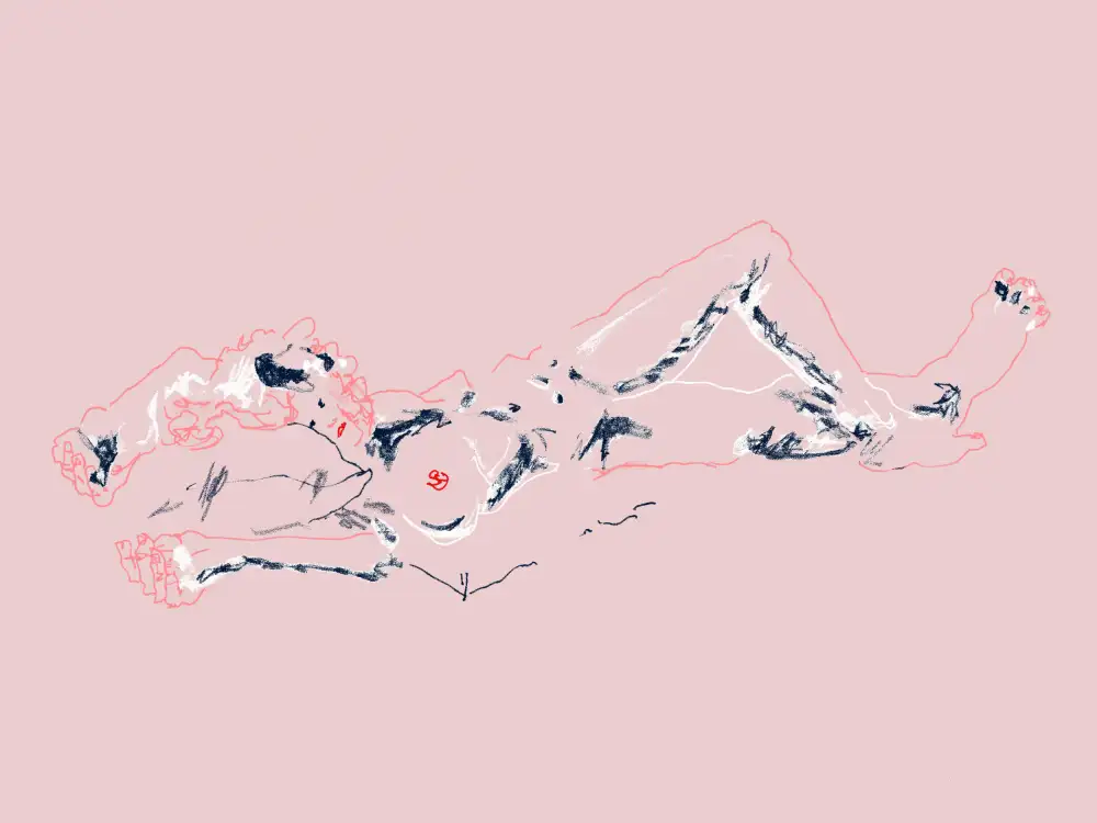 Gulina, Francesco: Fille couchée