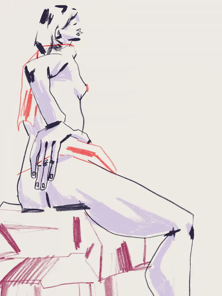 Gulina, Francesco: Fille posant