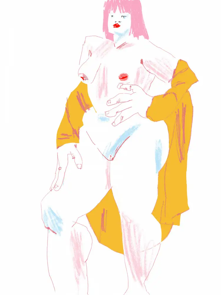 Gulina, Francesco: Nu blanc et jaune