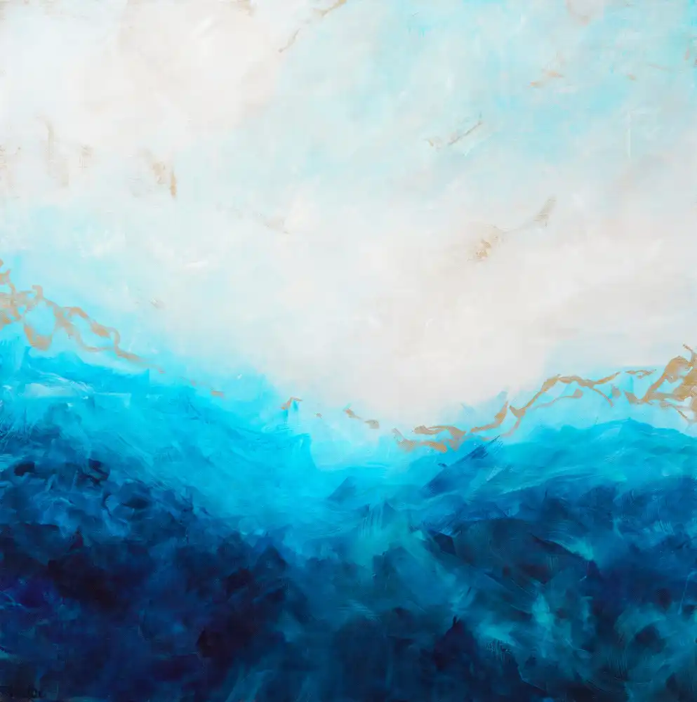 Wattré, Françoise: Mar azul,luz del sol dorada 1