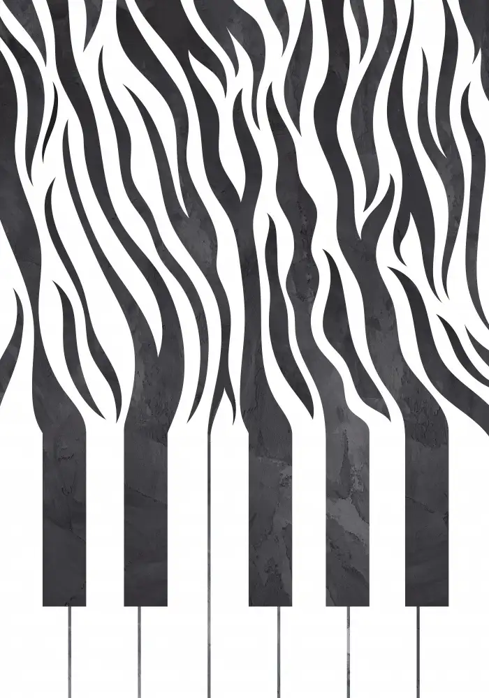 Manovski, Sarah: Zebra piano černá a bílá