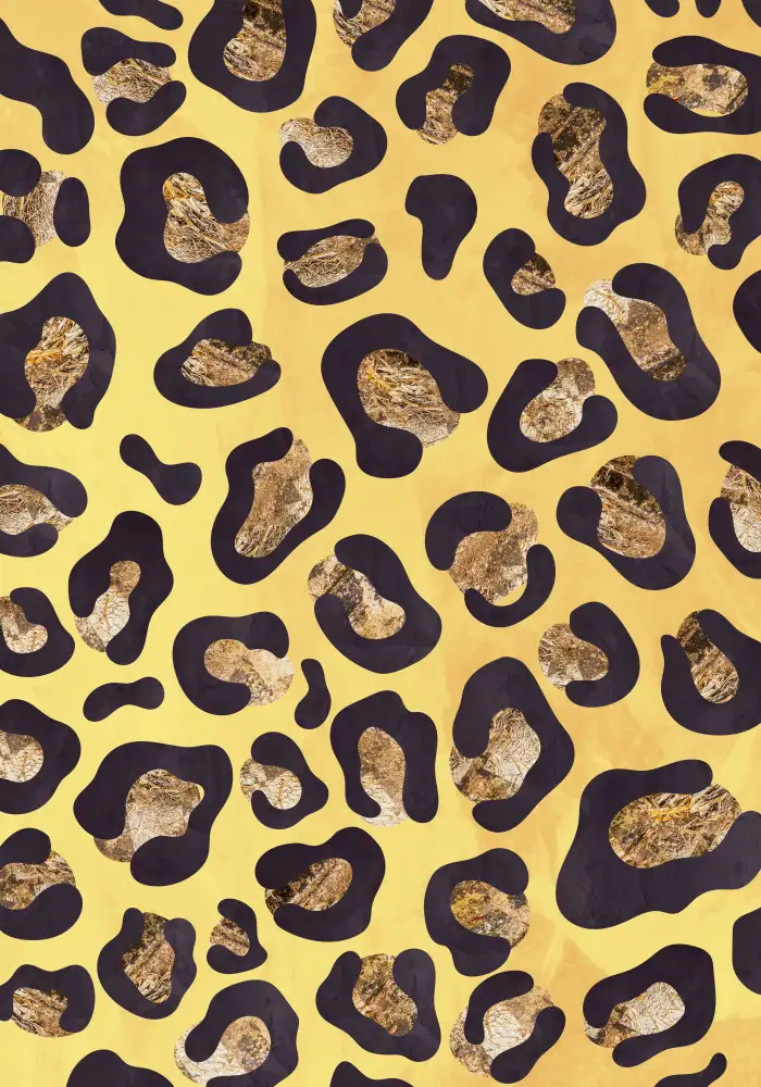 Manovski, Sarah: Žlutá oranžová zlatá s leopardím vzorem