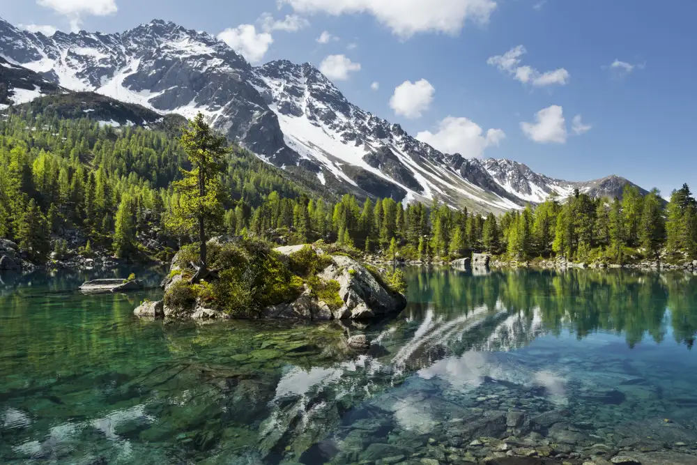 Hefele, Stefan: Lago de montaña verde