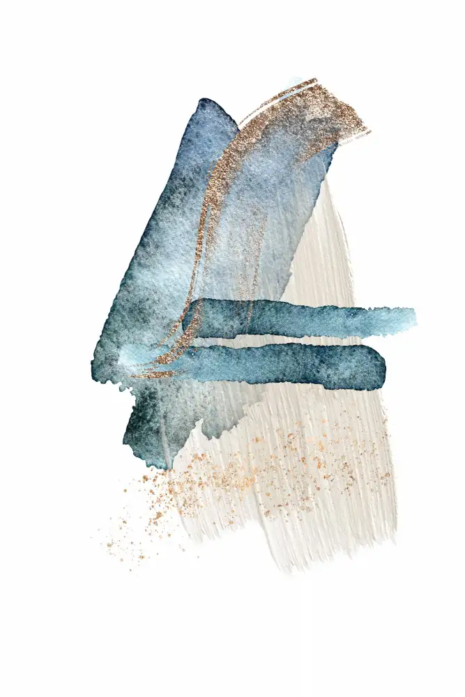 Moss, Ann Sally: Atlantic Blue Abstract-3