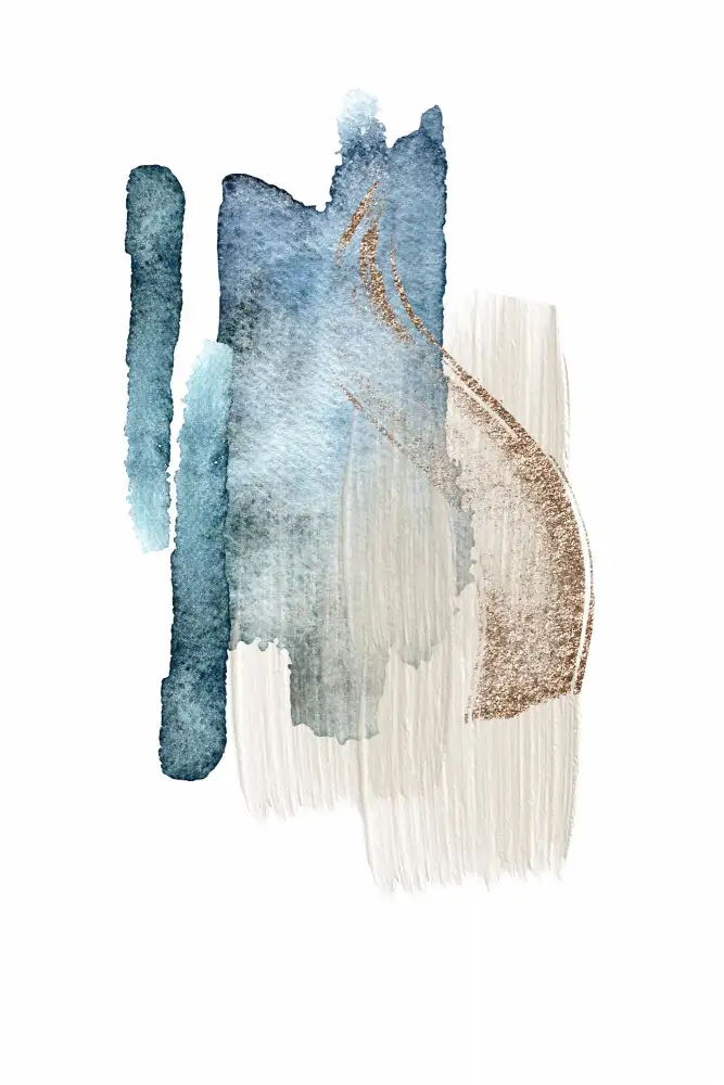 Moss, Ann Sally: Atlantic Blue Abstract-2