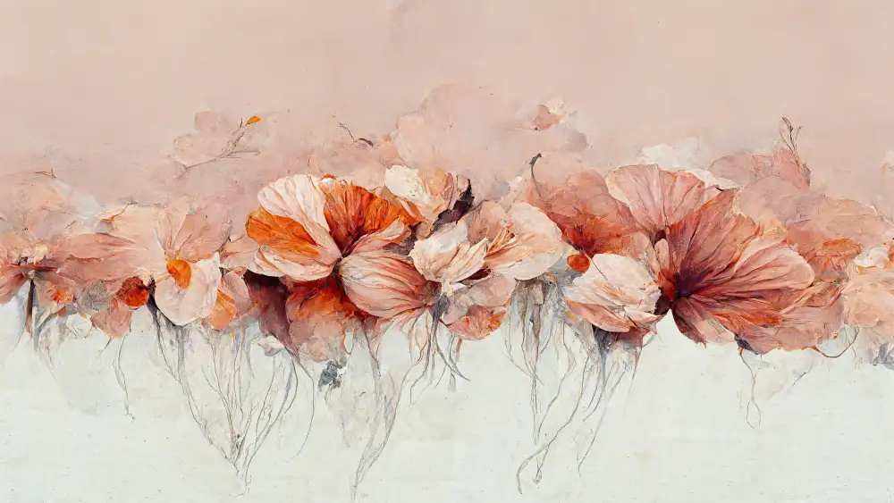 Treechild: Fleurs dans une rangée