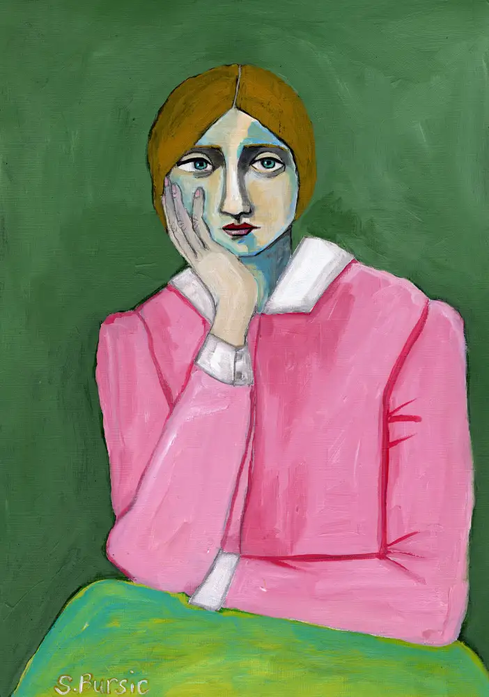 Bursic, Sharyn: Vintage Lady in Rosa
