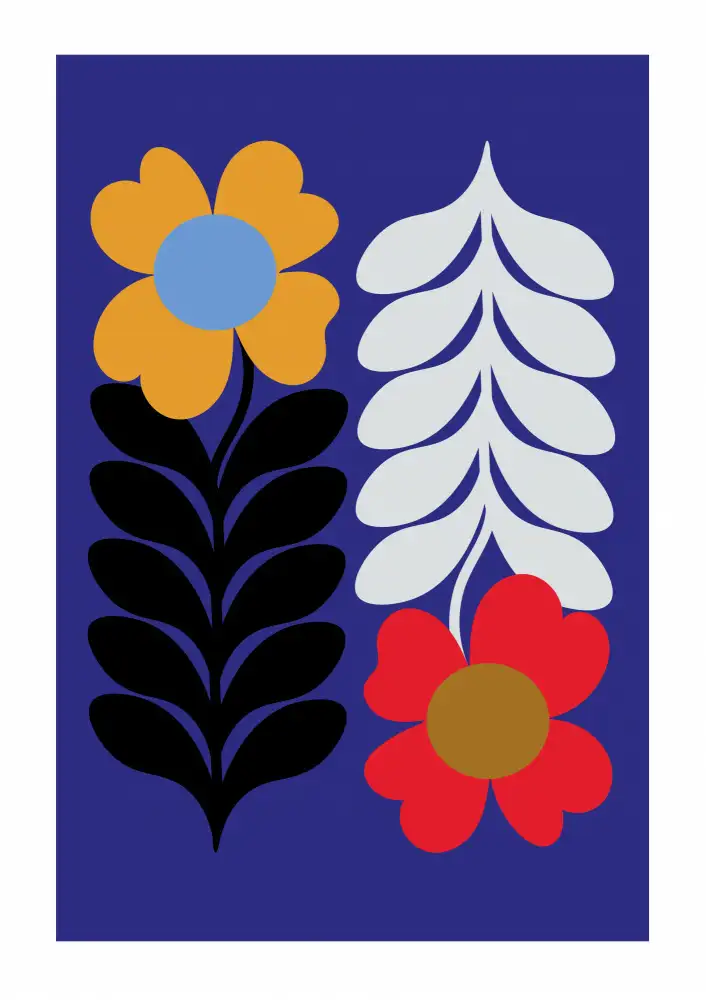 Collett, Frances: Fleurs Bleu