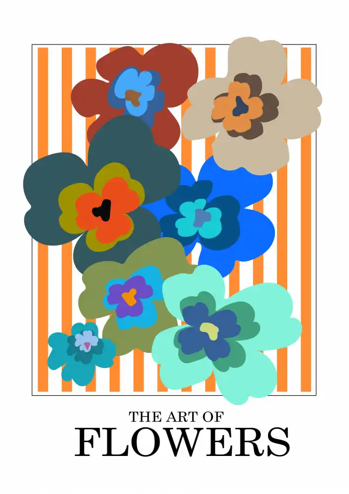 Collett, Frances: Die Kunst der Blumen Orange Streifen