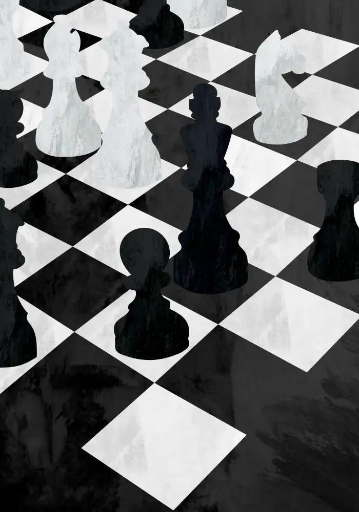 Manovski, Sarah: Chess black and white