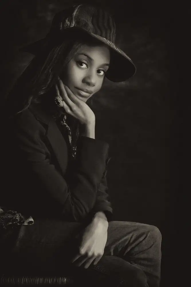 Slotboom, Jan: Portrait au chapeau