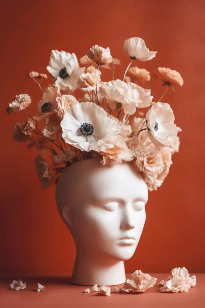 Treechild: White Head Vase