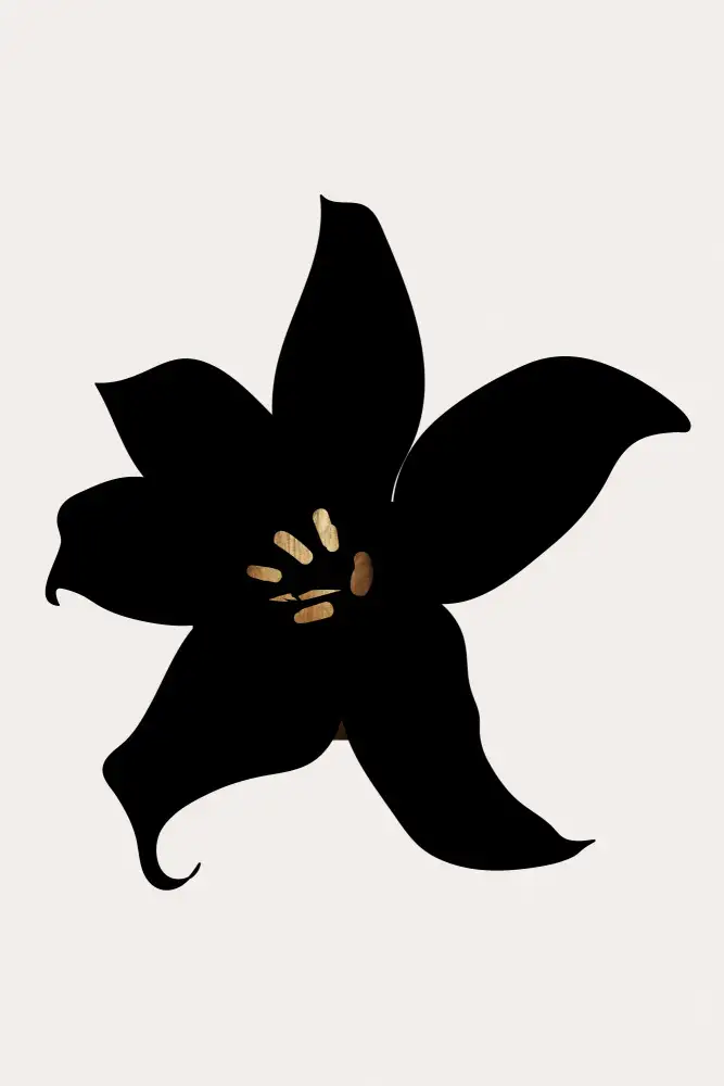 Kubistika: Dunkle Orchidee