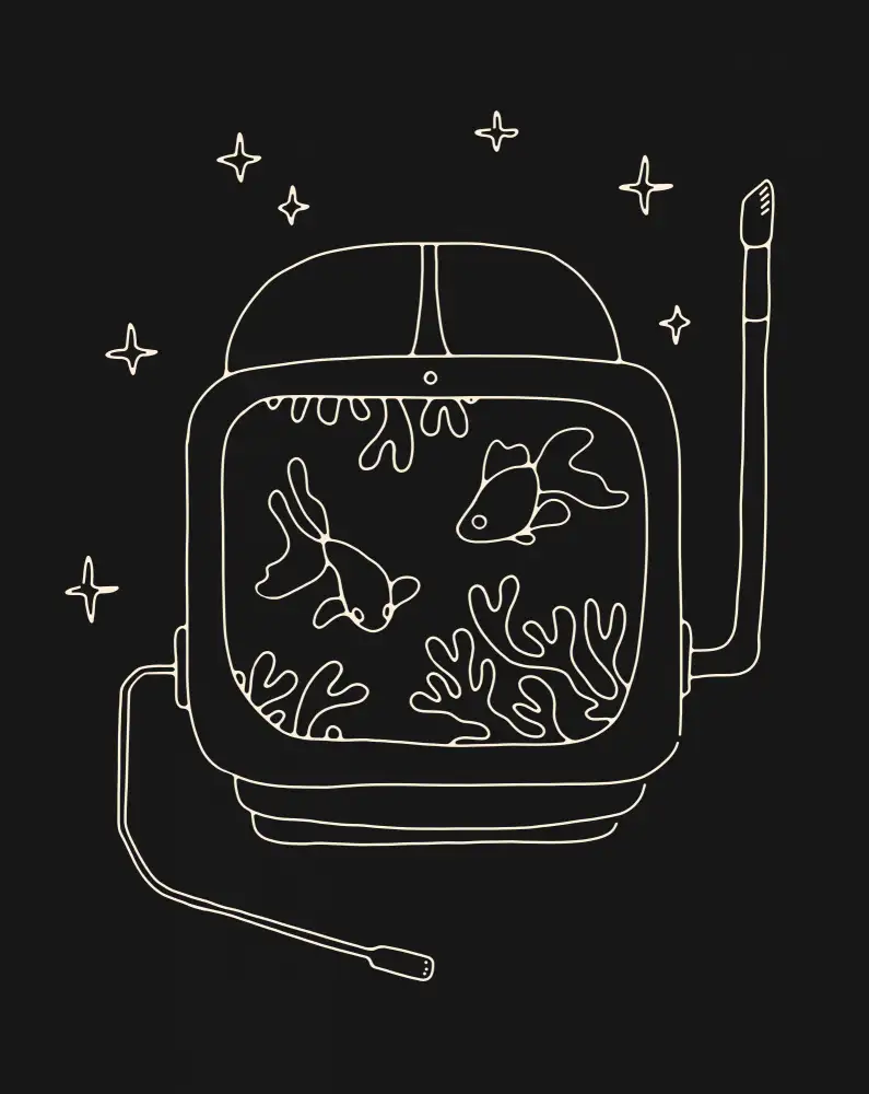 Bodart, Florent: Astronaut and Fishes
