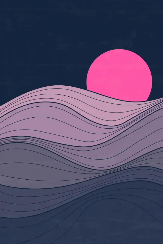 stanley, jay: Minimal Pink Sunset #2