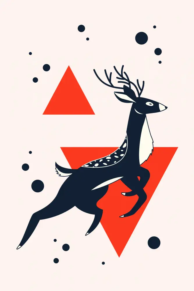 stanley, jay: Cerf abstrait #1