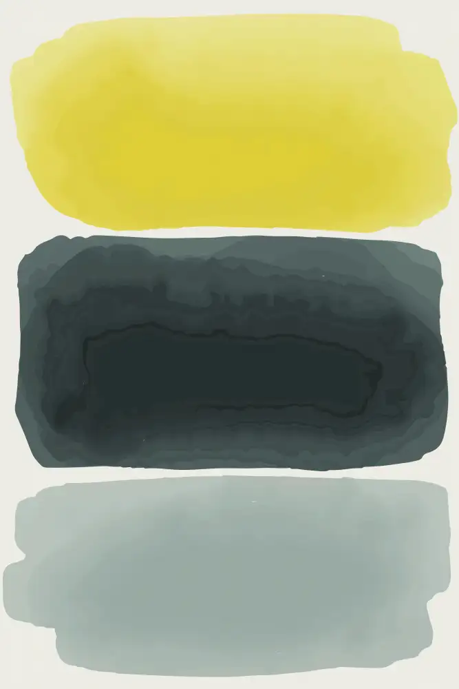 stanley, jay: Schwarz-Gelb-Aquarell Nr. 1