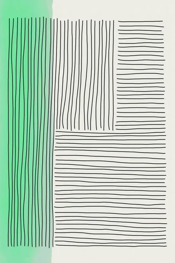 stanley, jay: Hellgrüne Minimalformen-Serie Nr. 4