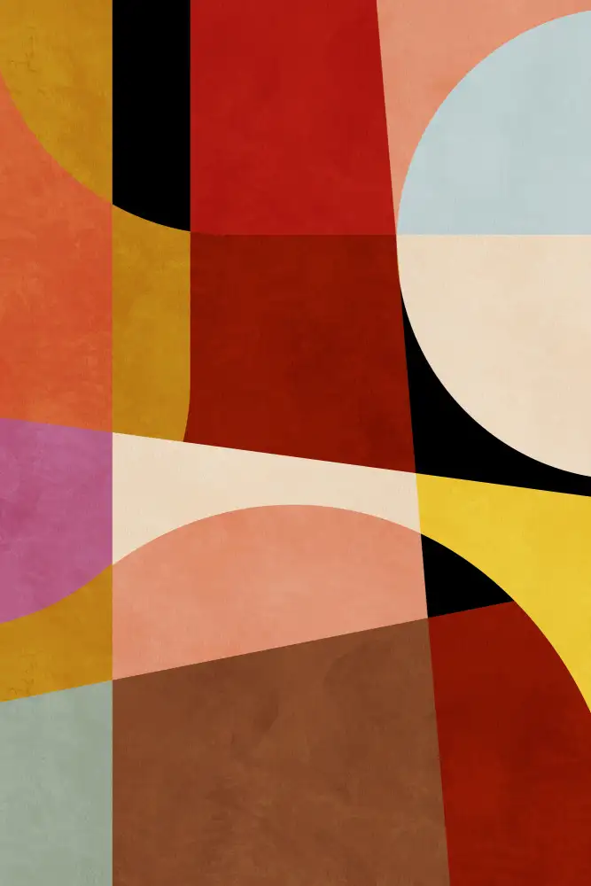Bre, Rut Ana: Teplé barvy Bauhaus Geometrie2