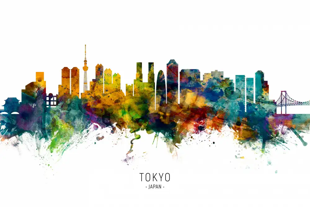 Tompsett, Michael: Skyline von Tokio,Japan