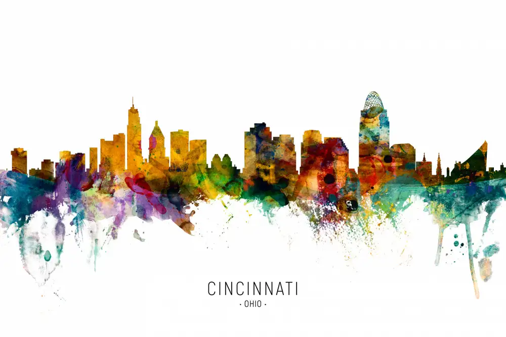 Tompsett, Michael: Skyline von Cincinnati,Ohio