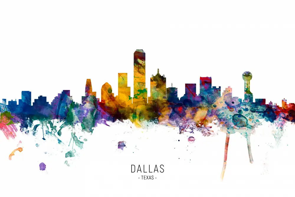 Tompsett, Michael: Skyline von Dallas,Texas