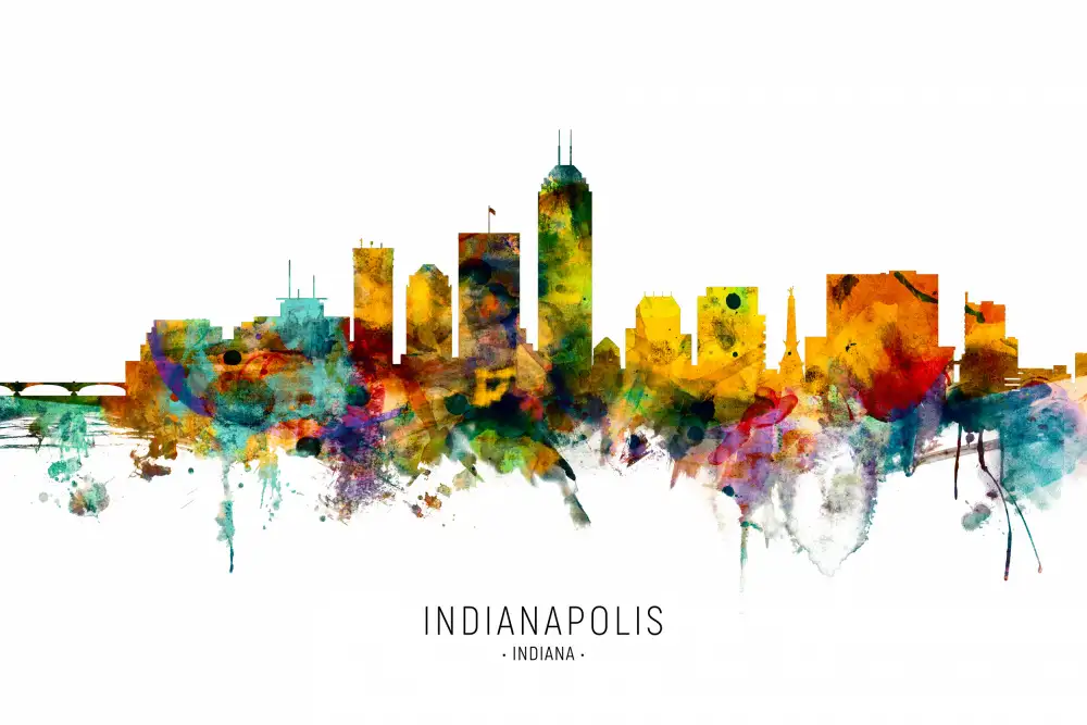 Tompsett, Michael: Indianapolis Indiana Skyline