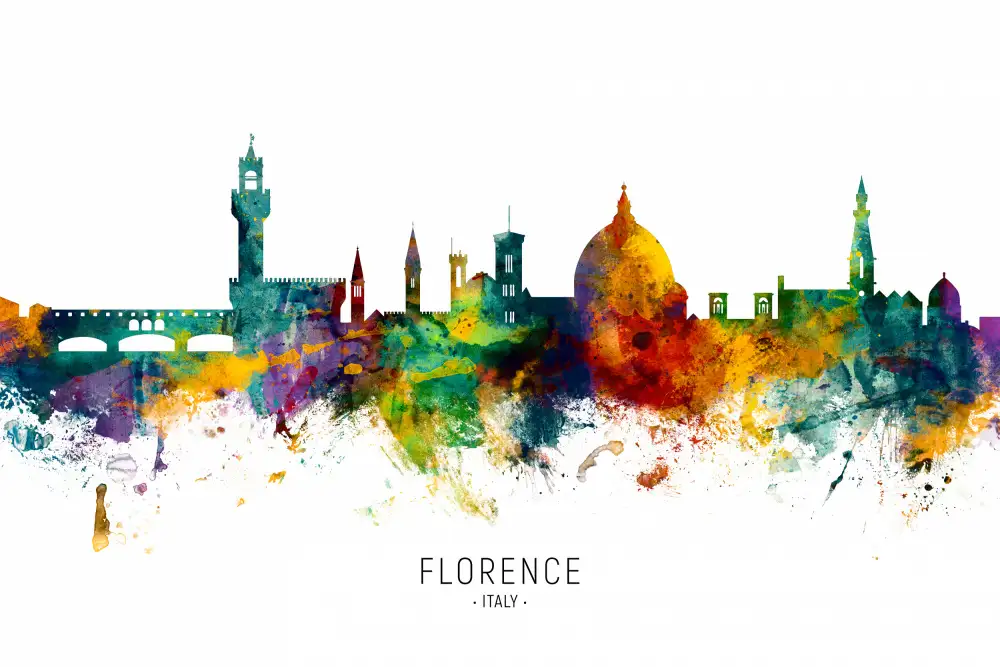 Tompsett, Michael: Skyline von Florenz,Italien