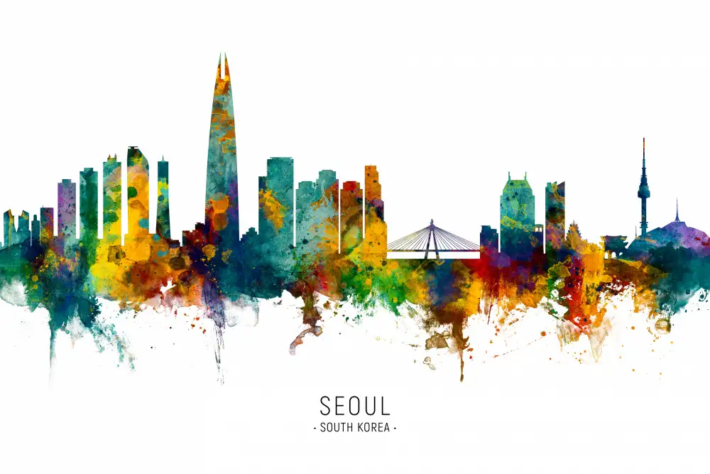 Tompsett, Michael: Horizonte de Seúl Corea del Sur