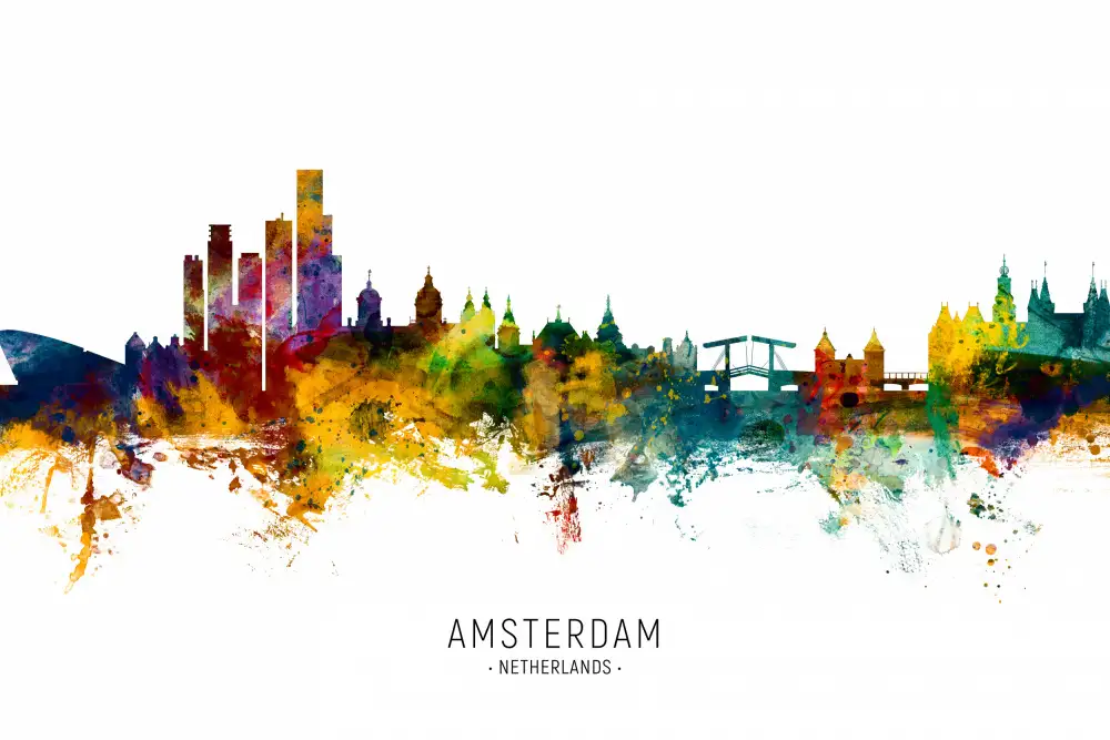 Tompsett, Michael: Amsterdam,Niederlande,Skyline